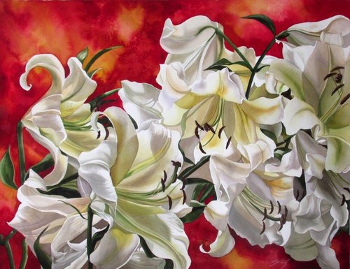 Glorious Lilies by Alfred  Ng