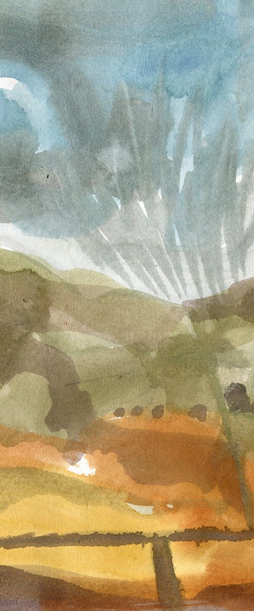 Landscape #30, Autumn Fells by Elizabeth Anne Fox