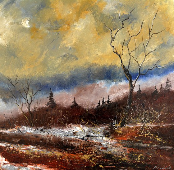 Moonshine in winter