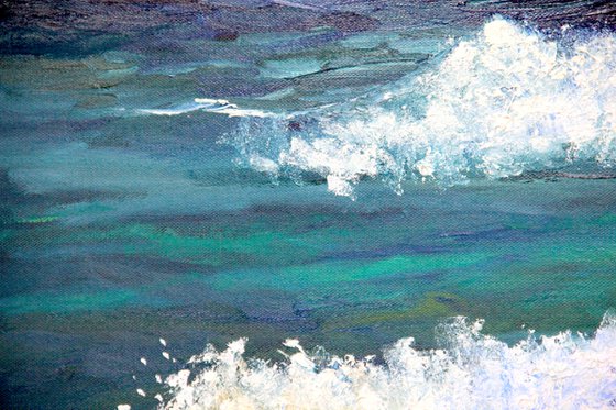 Seascape, Oil Painting on canvas