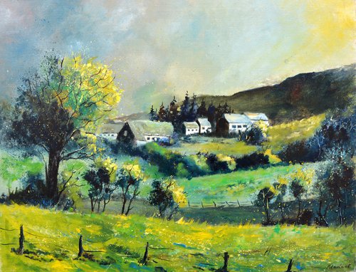A village in my countryside   in spring - 97 - Voneche by Pol Henry Ledent