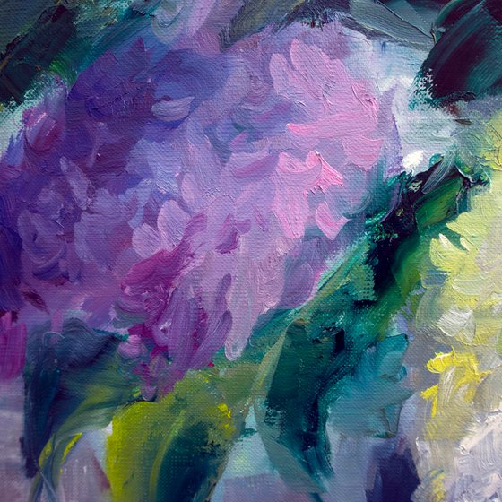 Lilac painting Still life