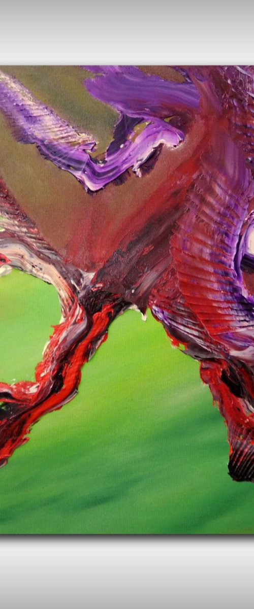 Continuum IV - 40x40 cm,  Original abstract painting, oil on canvas by Davide De Palma