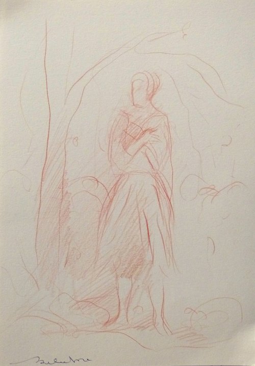 The Pencil Sketch, 21x29 cm ES11 by Frederic Belaubre
