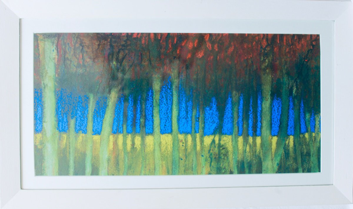 Impressionistic Landscape Painting By Phil Randles, 26 X 15", Close To The Edge, Original Artwork