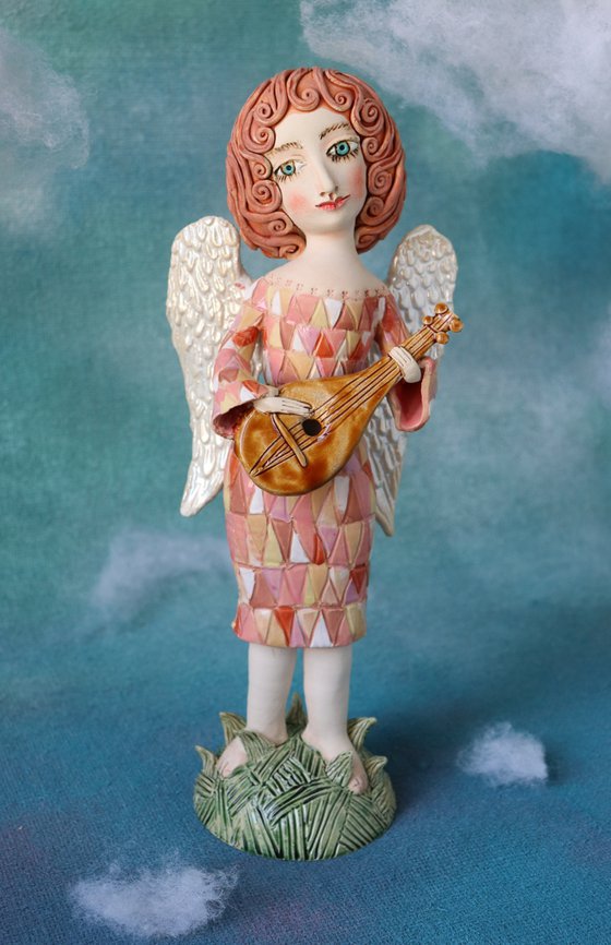 Song of the angels II. OOAK sculpture.