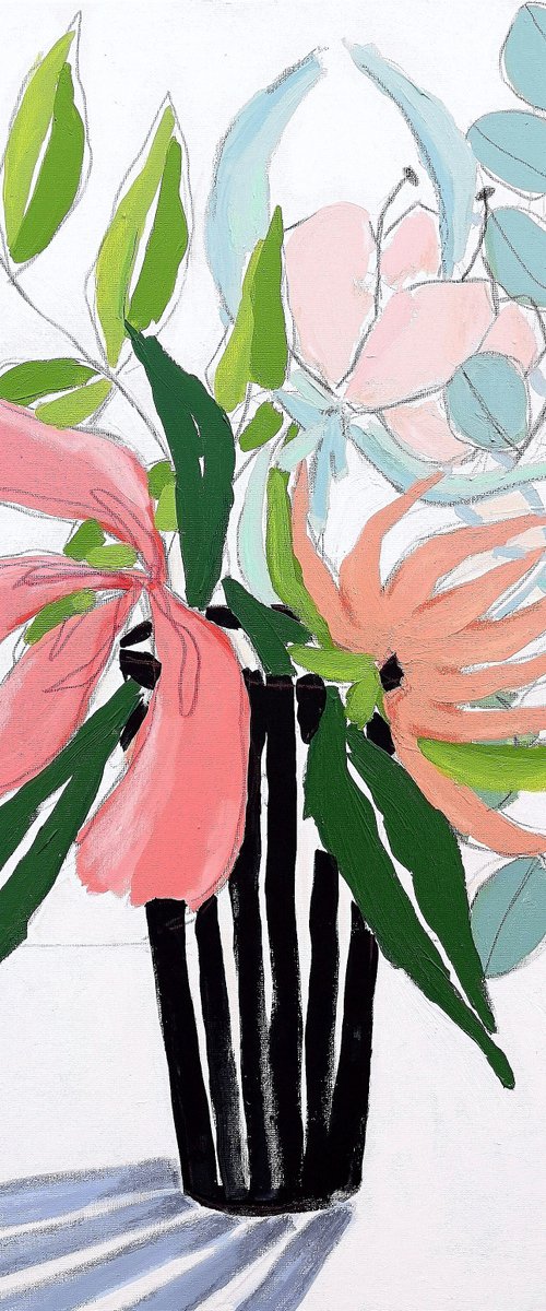 The Black Stripes Vase by Marisa Añón