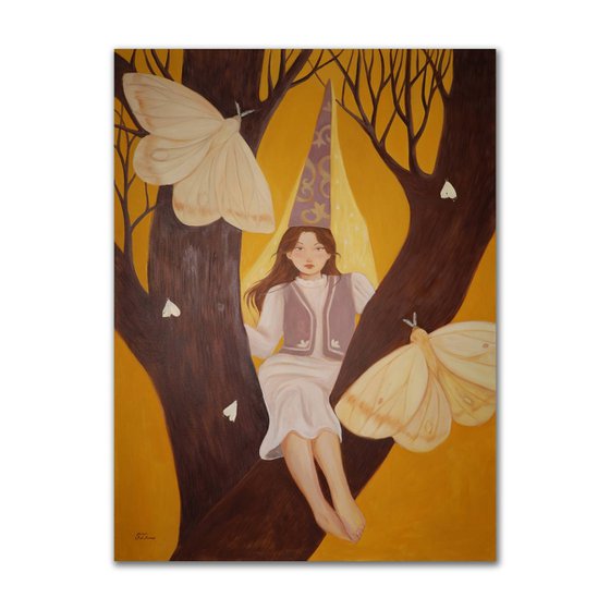 She Sits Where the World Splits