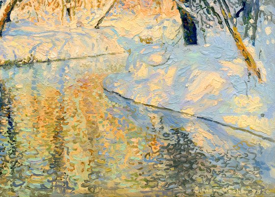 A sunny day on the Chertanovka River