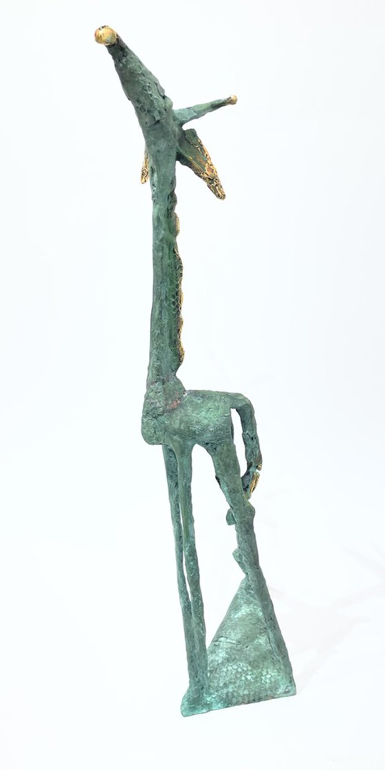 Giraffe Dreams in Amber Skies (big size)