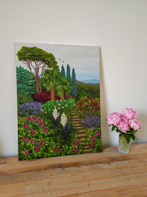 Overcast Mediterranean Gardens