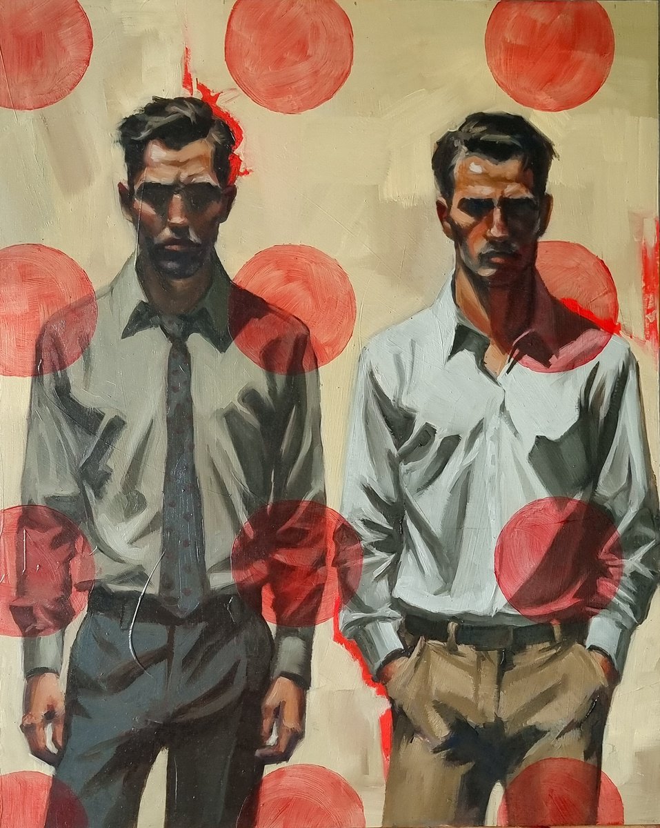 Expressive Portrait Oil Painting By Artmoods Tp, 16 X 20, Urban, 6, Original Artwork