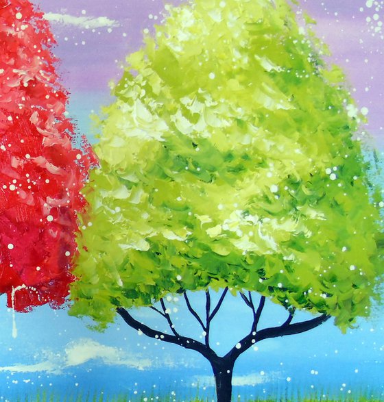 Each tree has its own colorful history