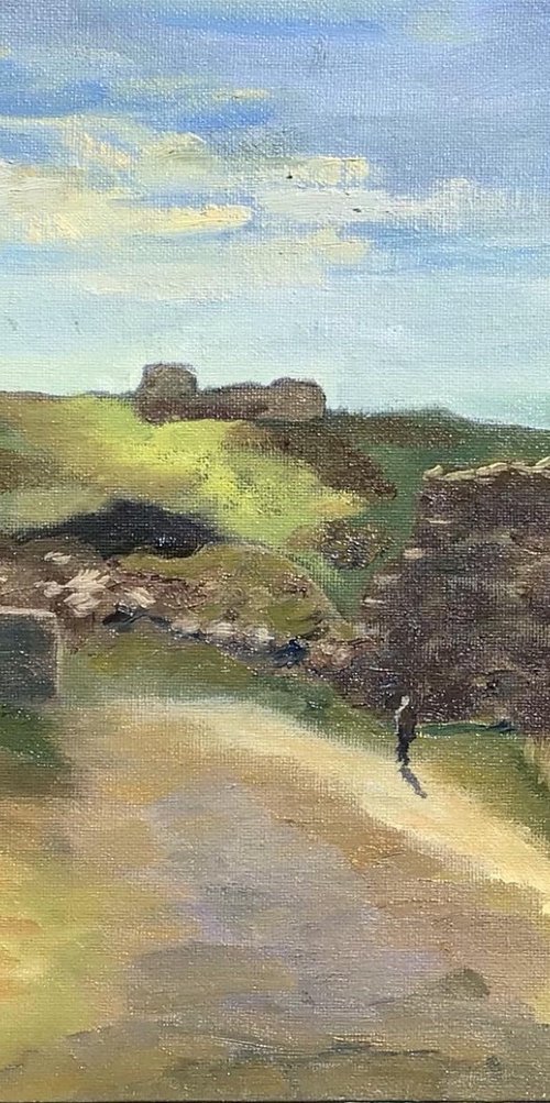 Botallack mine, Cornish coast. by Julian Lovegrove Art