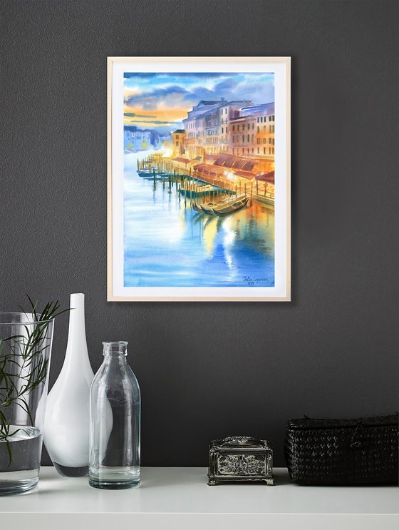 Lights of Venice cityscape