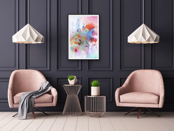 Les jardins du roi - Abstract artwork - Limited edition of 1