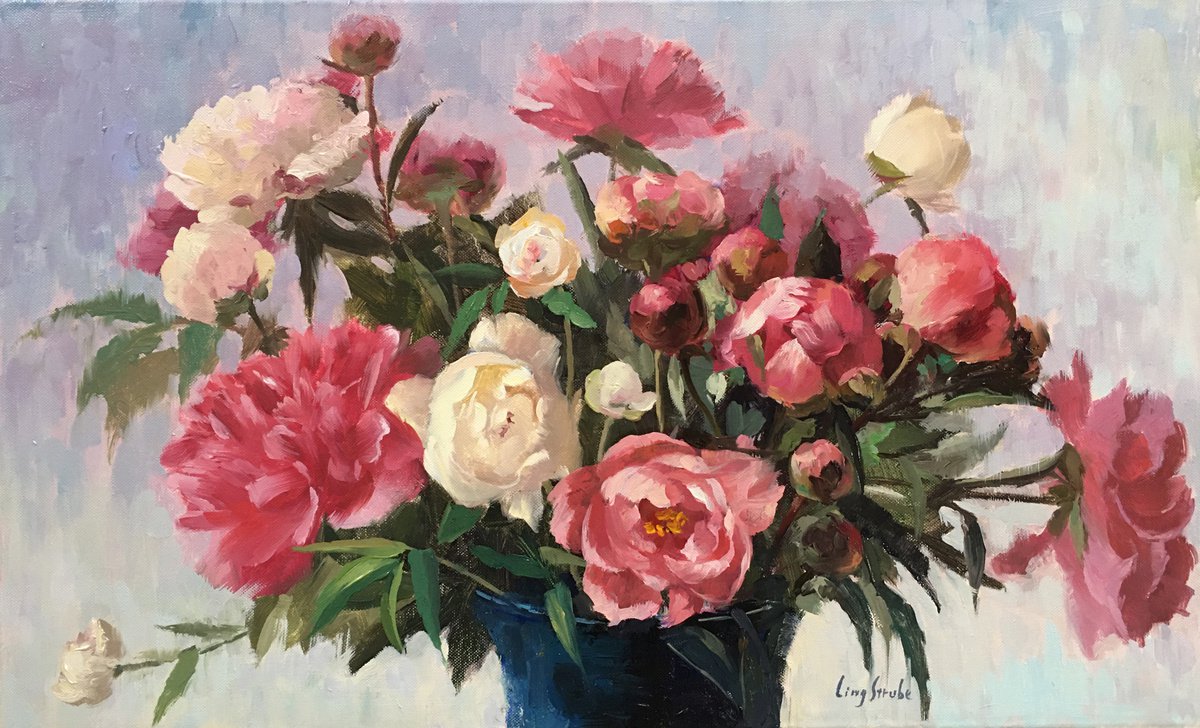 Peony Bouquet by Ling Strube