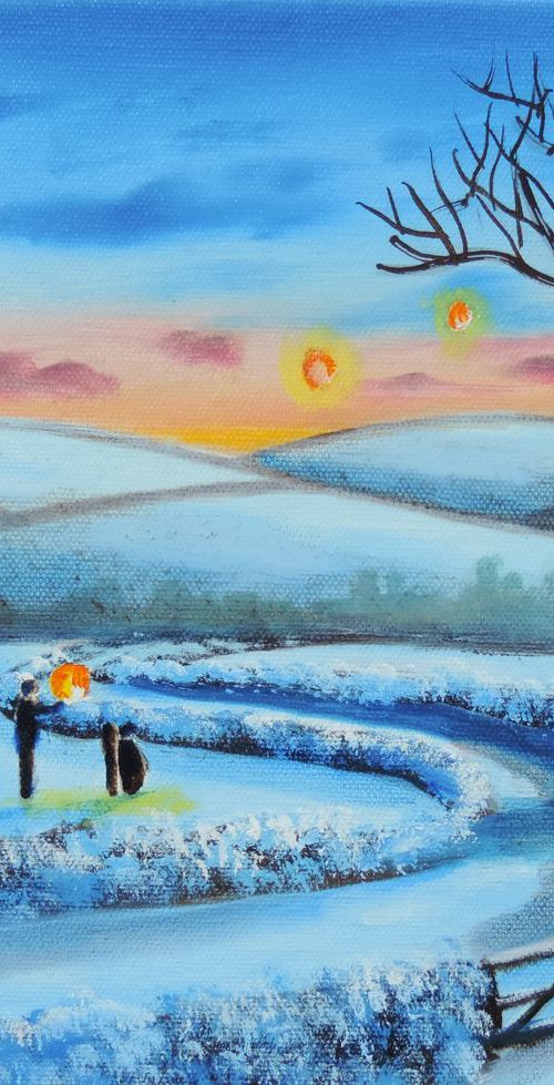 three lanterns by Gordon Bruce