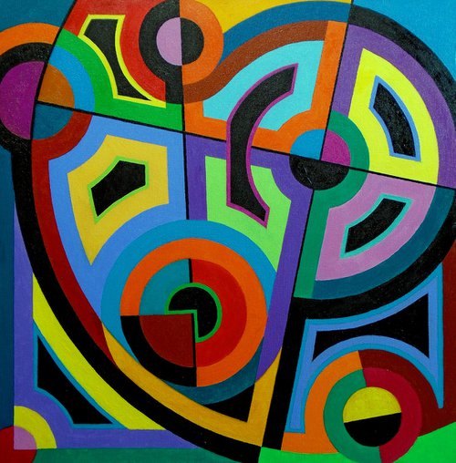 GEOMETRIC ABSTRACT STUDY i by Stephen Conroy