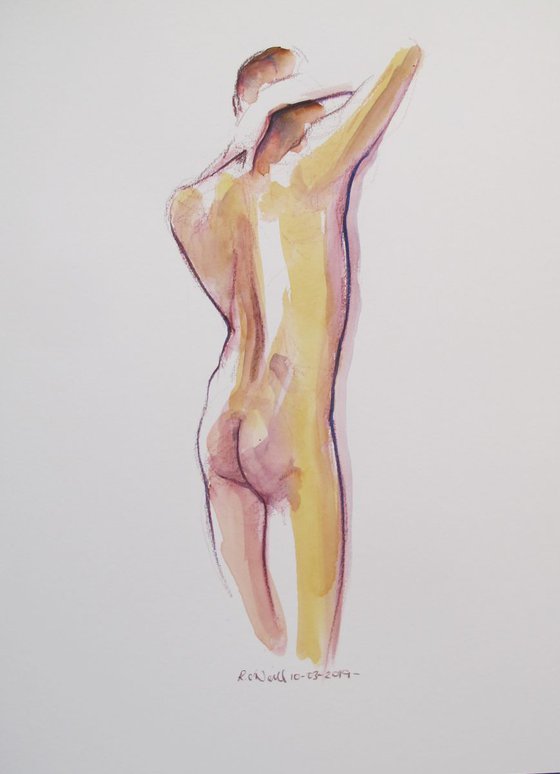 Standing male nude