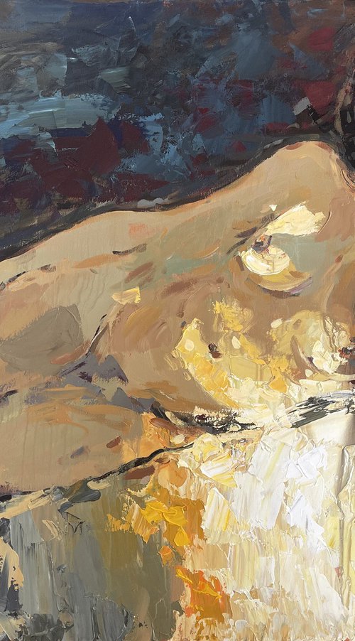 Nude Female - Modern Artistic Nude Artwork by Agostino Veroni