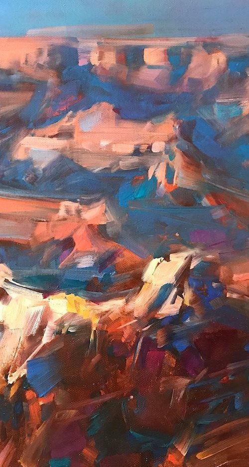 Grand Canyon, Handmade oil painting One of a kind by Vahe Yeremyan