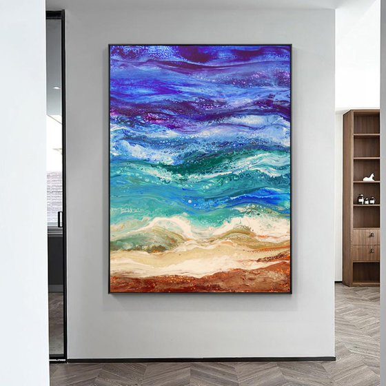 The sound of the sea *- large modern abstract seascape