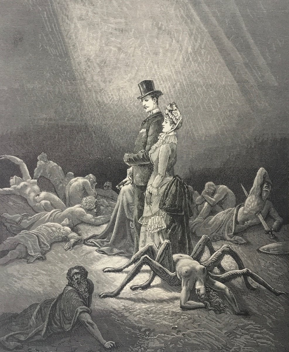 Surrealistic Portrait Collage By Tudor Evans, 8 X 10", Spider Walk, Original Artwork