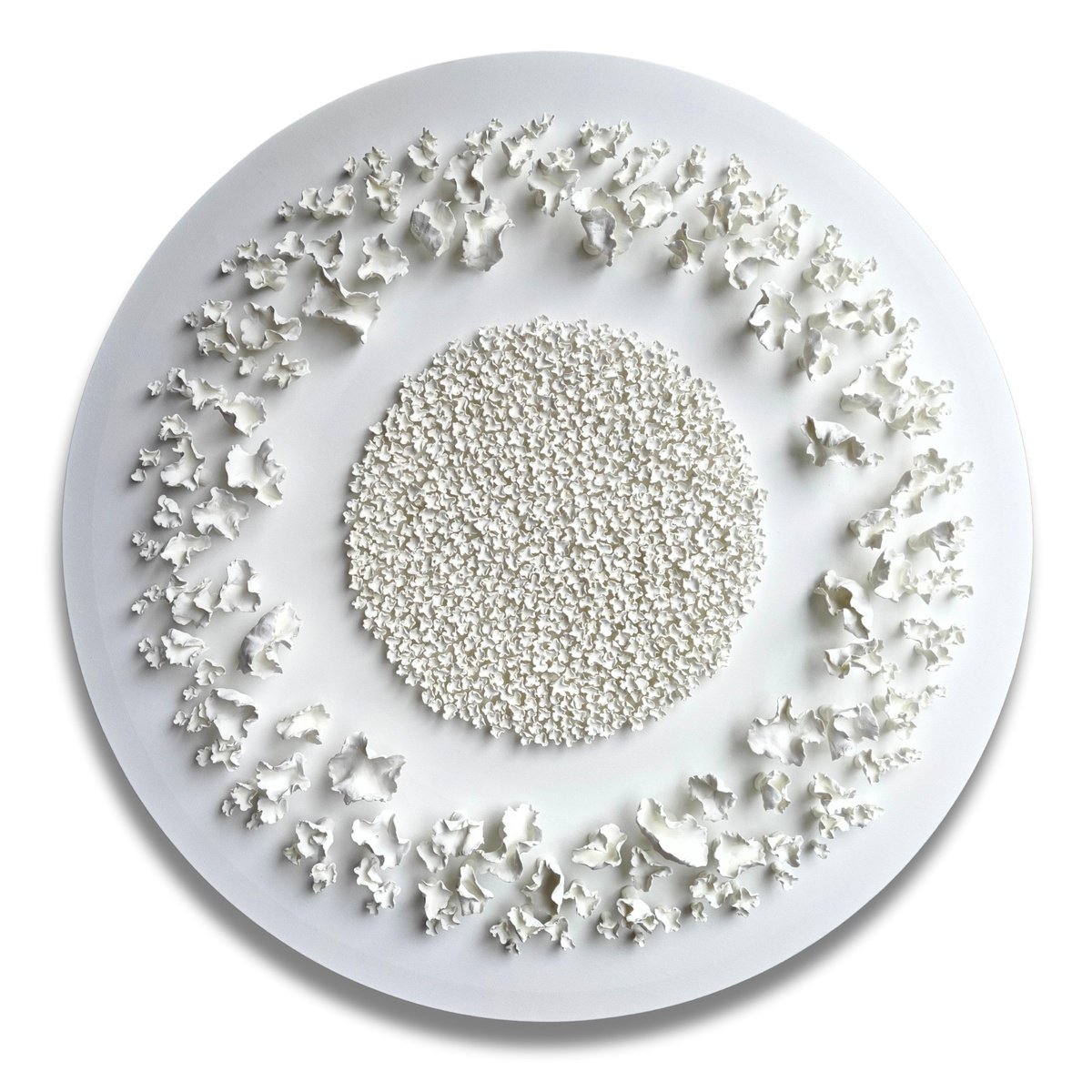 Abstract Clay Sculpture , Connection 30 By Natasha Kanevski, 36 X 36, Artwork For Sale On Artfinder
