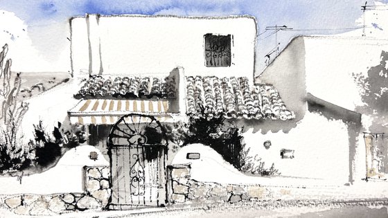 White Walls of Spain (Diptych)