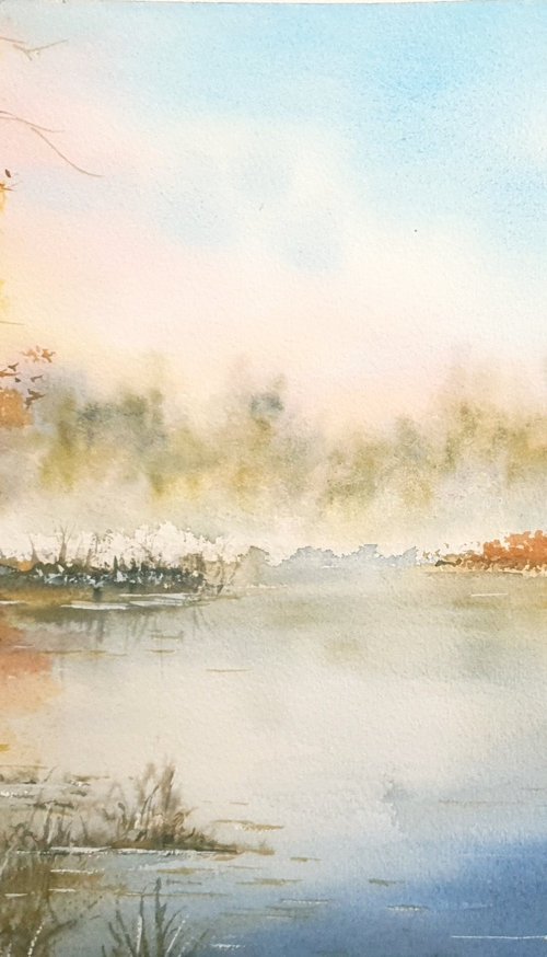 Autumn Lake Reflections by Charles Pierson