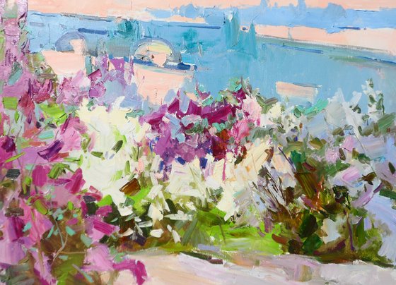 " Lilac garden "
