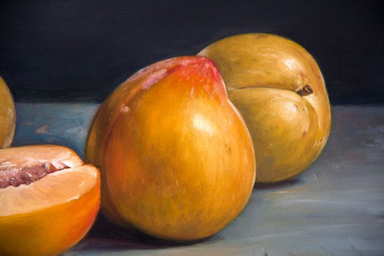 Lemon Plums (Original Oil Painting)