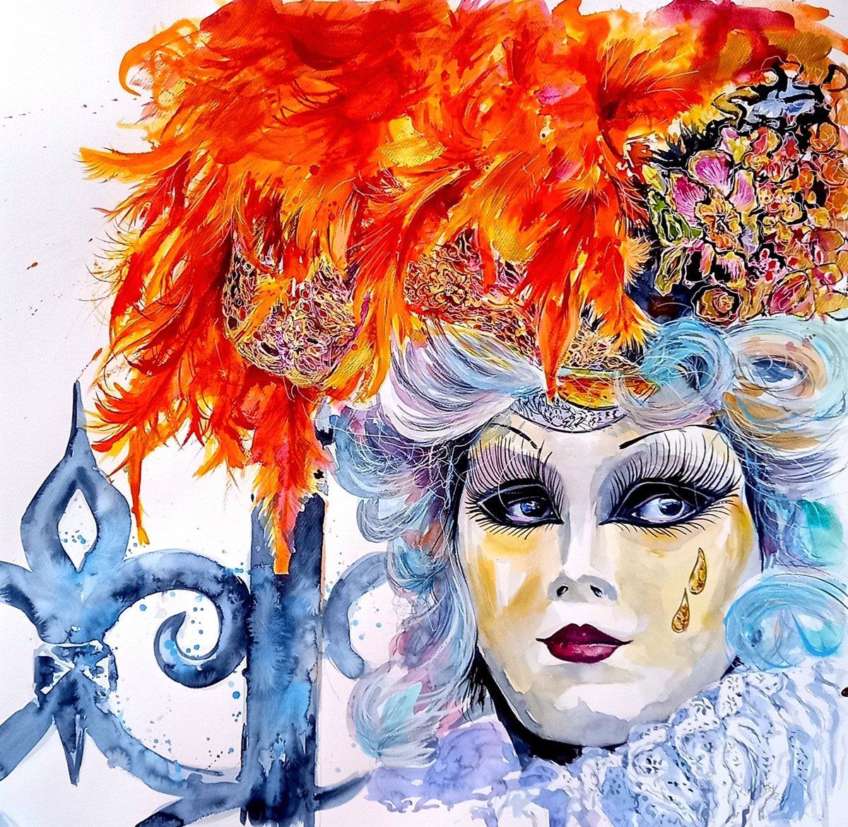 Carnival of Venice /75 x 75 cm/ by Kovcs Anna Brigitta