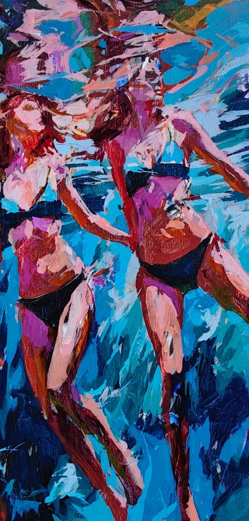 Over the blue mirror by Daniel Bulimar Henciu