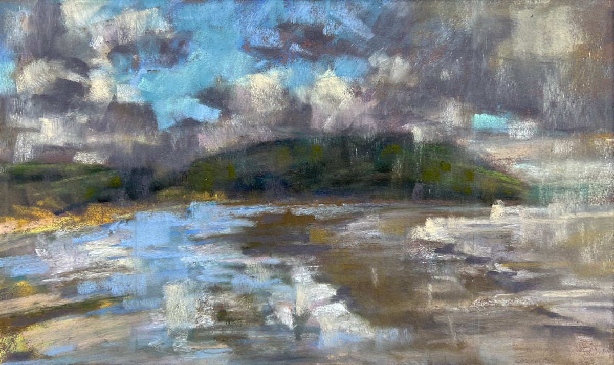 Daymer Bay pastel study by Louise Gillard