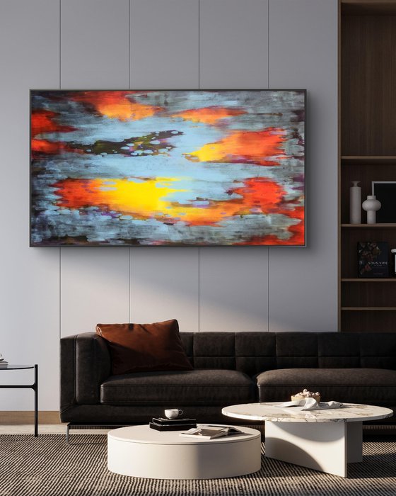 FLARE I - Contemporary Abstract Painting