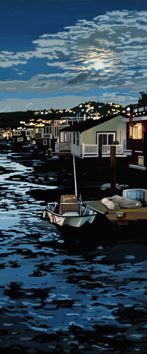 Houseboats At Low Tide by Alex Nizovsky