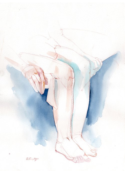 The Legs Nude by Darya Tsaptsyna
