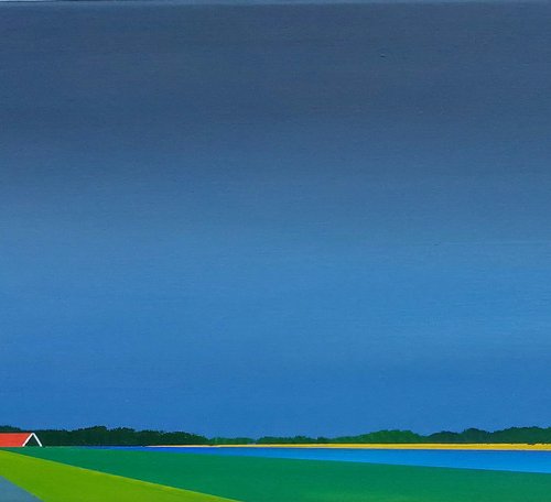 Mondriaan in the polder (March) by Nelly van Nieuwenhuijzen