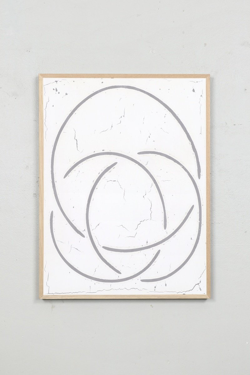 Abstract Painting By Johan Soderstrom, 25 X 33, #524 Borromean Knot, Original Artwork