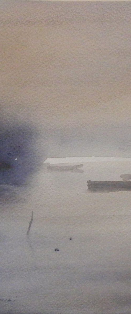 "Foggy morning on the river" by Ivan  Grozdanovski