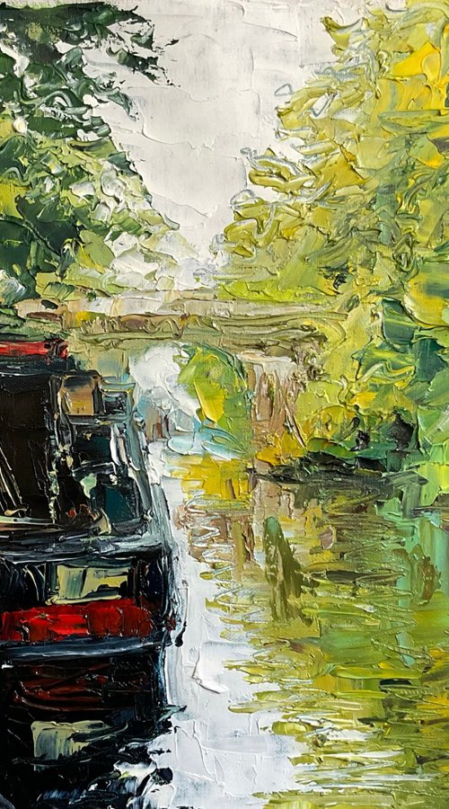 On day one a boat by Mariia Hyhar