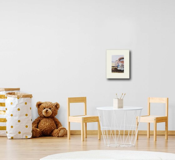 Rust and chrome on an old car