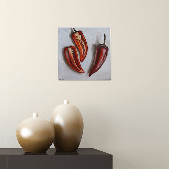 Red Still Life with Paprika