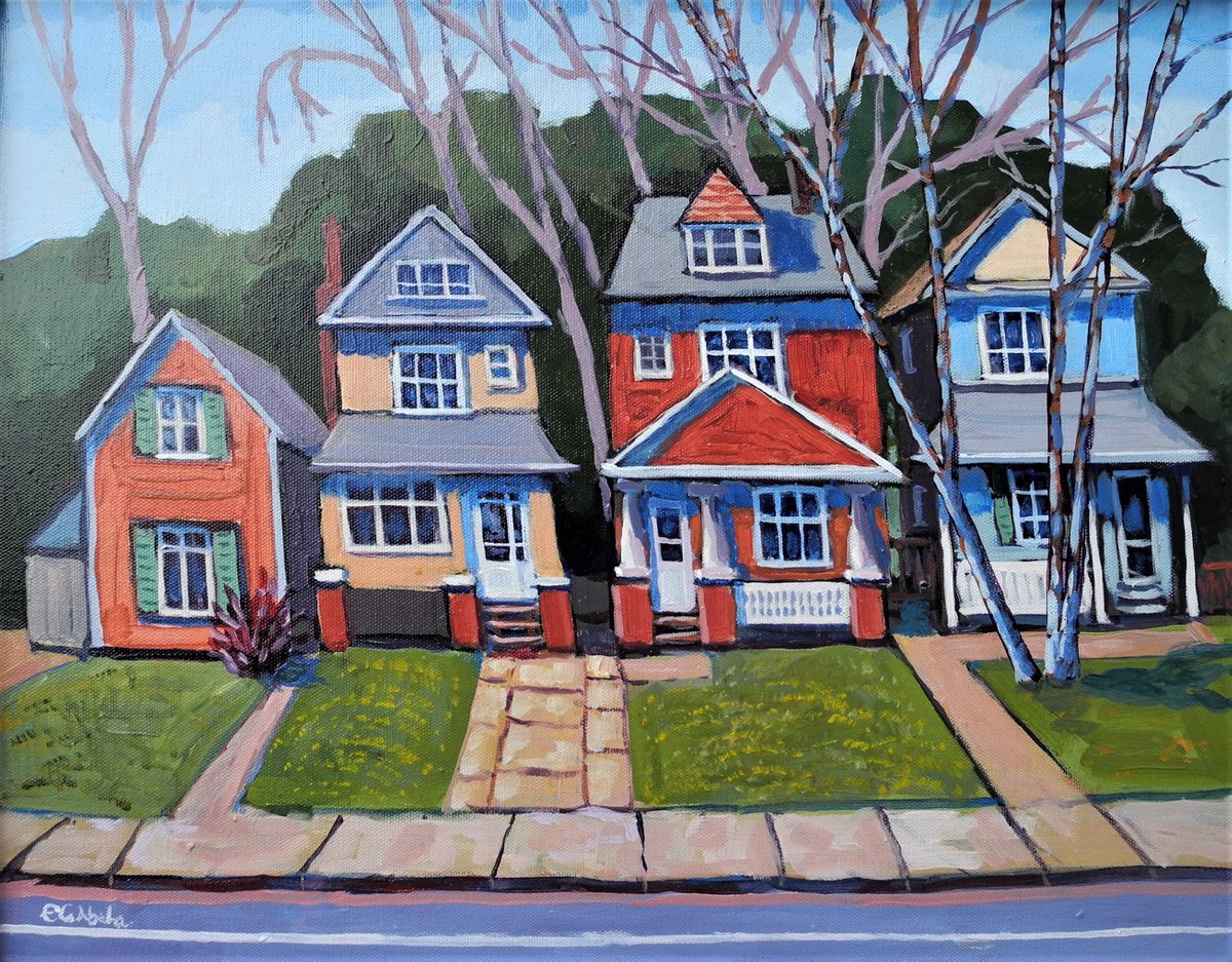 Toronto Homesteads By Edward Abela, 20 X 16, Artwork For Sale On Artfinder