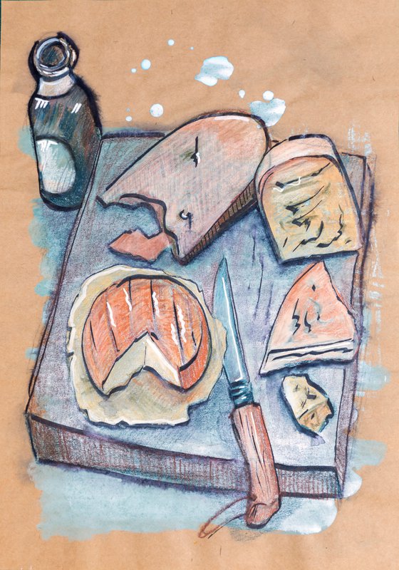 Kitchen Art - Beer and Cheese