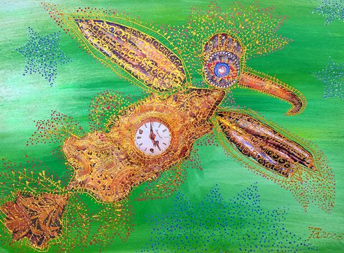 Bird of time #6 (12,8'' x 16,5'') by Tetiana Chebrova