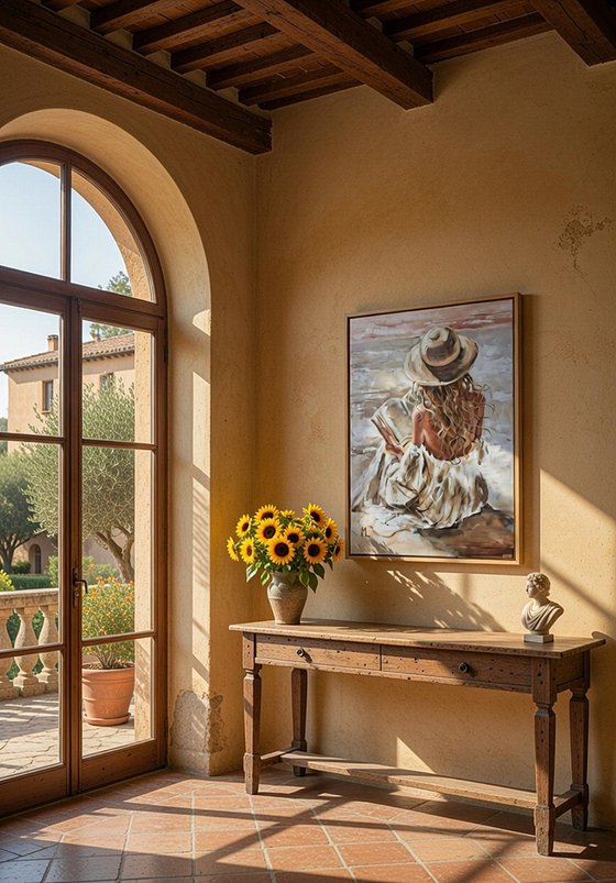 " GOOD STORY ON BEACH WITH BOOK "