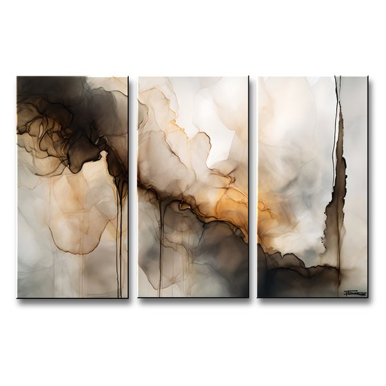 Amber Dances - Abstract Giclee